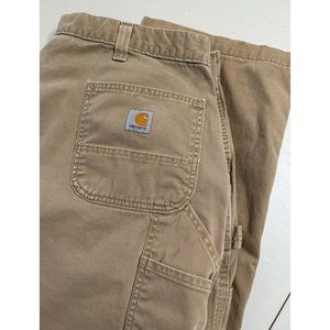 CARHARTT‎ Relaxed Fit Twill Utility Work Pant Mens 40x29 (Tag 42x30) Dark Khaki
